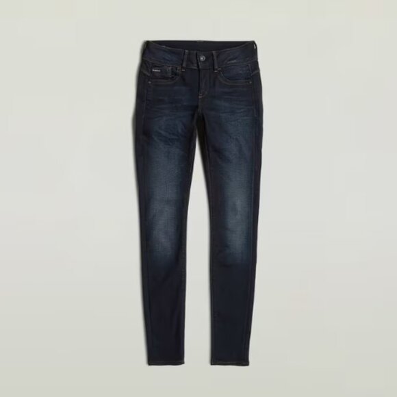 G-STAR RAW SZ 31x32 (US Size 12) Lynn Mid Skinny Distressed Blue Jeans - Picture 3 of 16